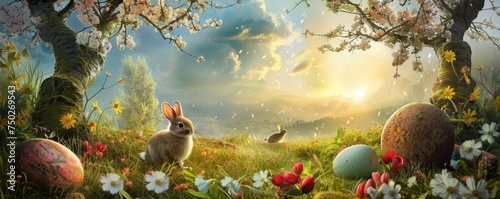 Blossoming Springtime Splendor: A Collection of Easter-Themed Wall Art and Prints Celebrating the Joyful Rebirth of Nature