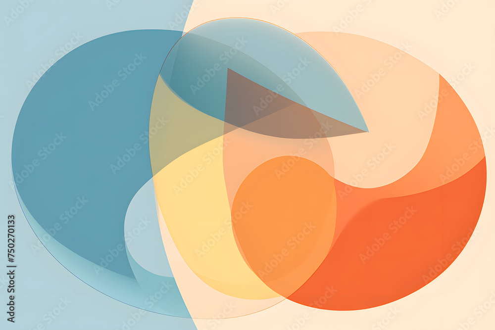 basic background with simple shapes and colors, basic shapes Stock ...