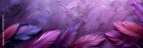 Feather Blue Purple Gradient Illustration Background