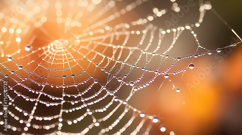 Close-up of spider web © Derby