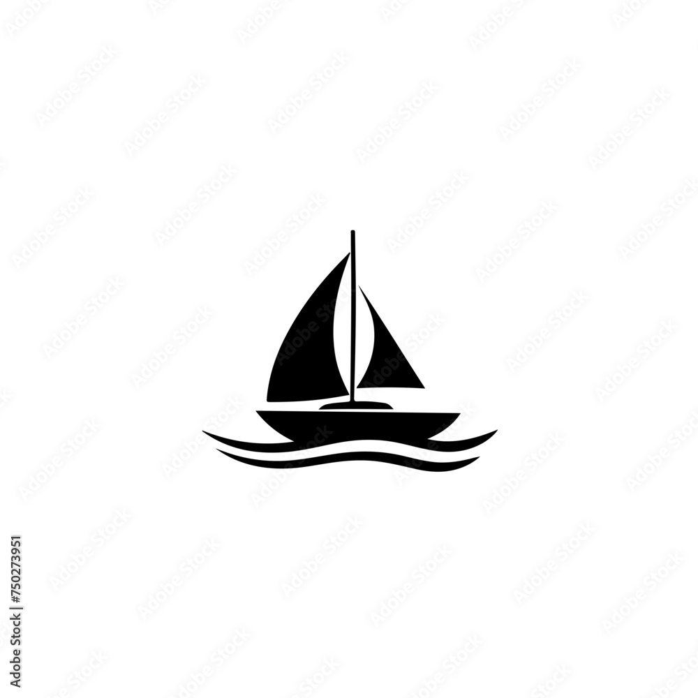 Sailing Boats Vector Logo