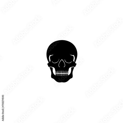Skull Design Basic Vector Logo