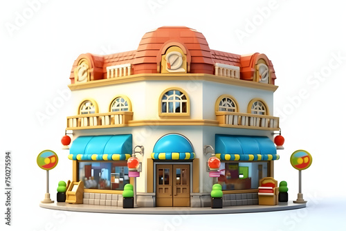 3d rendering Toy Store building