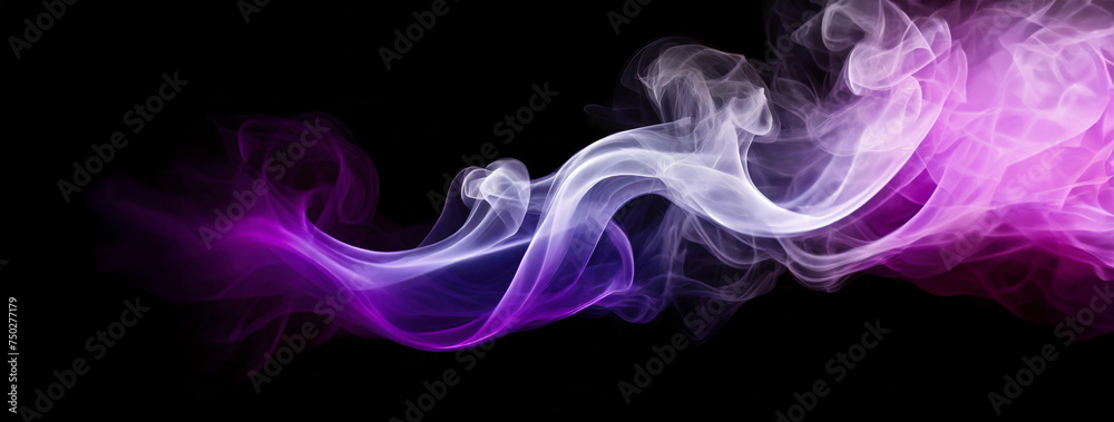 Fioletowy dym abstrakcja - obrazy, fototapety, plakaty 