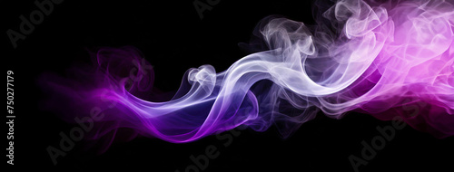 Fioletowy dym abstrakcja © Iwona