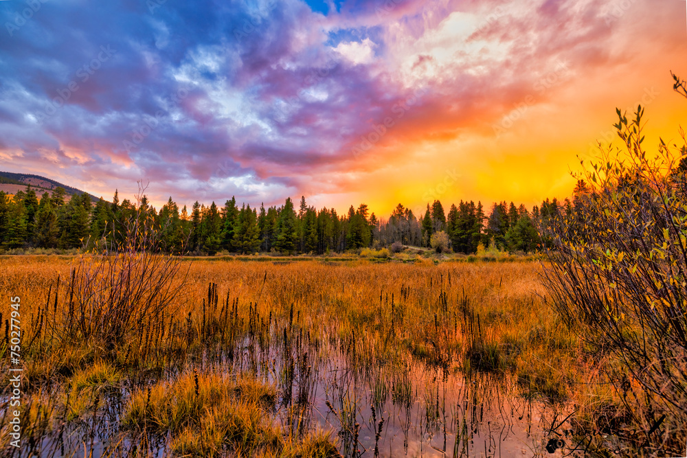 Sunset over Marsh Sunset over Marsh