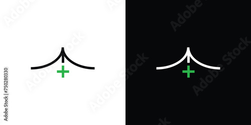 Unique and simple The health tent logo design