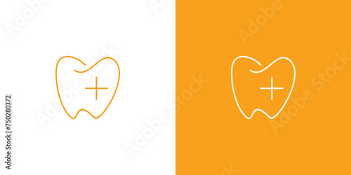 Unique and simple dental health logo design
