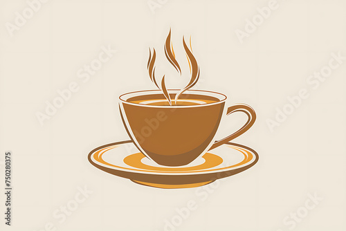 coffee cup icon or poster for coffee shop design 