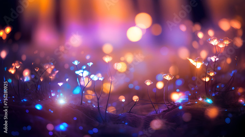 Enchanting Bokeh Lights: A Spectacle of Blurred Reality Through Warm and Cool Colored Lenses