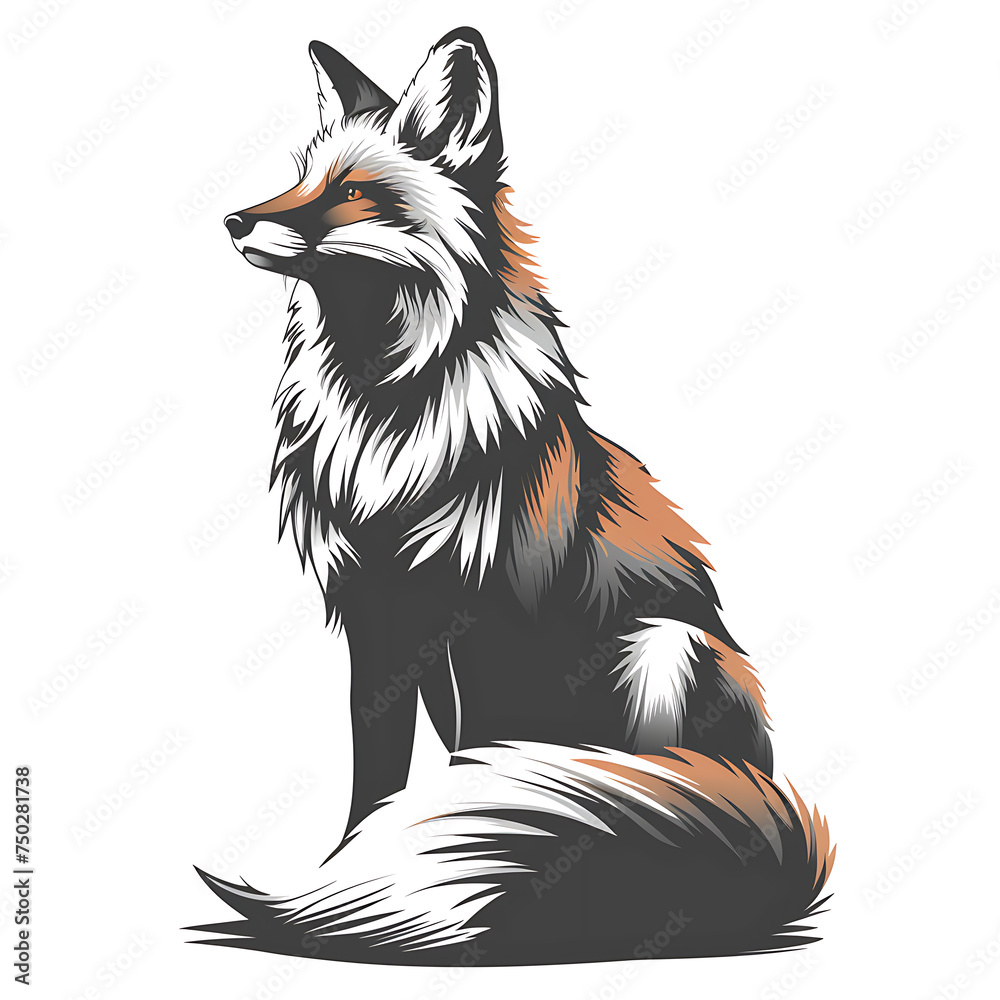 Obraz premium fox logos or icons or poster 