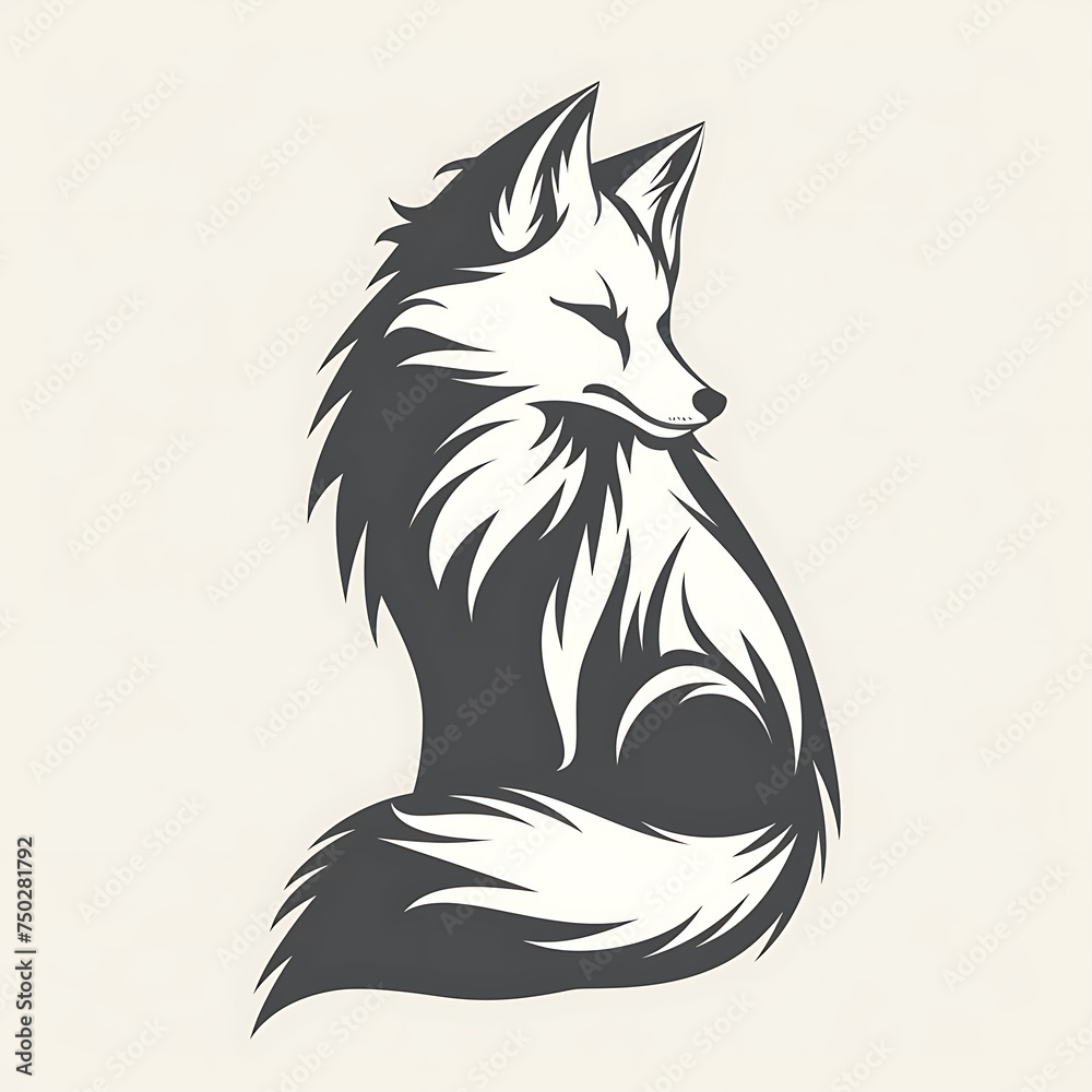 Obraz premium fox logos or icons or poster 