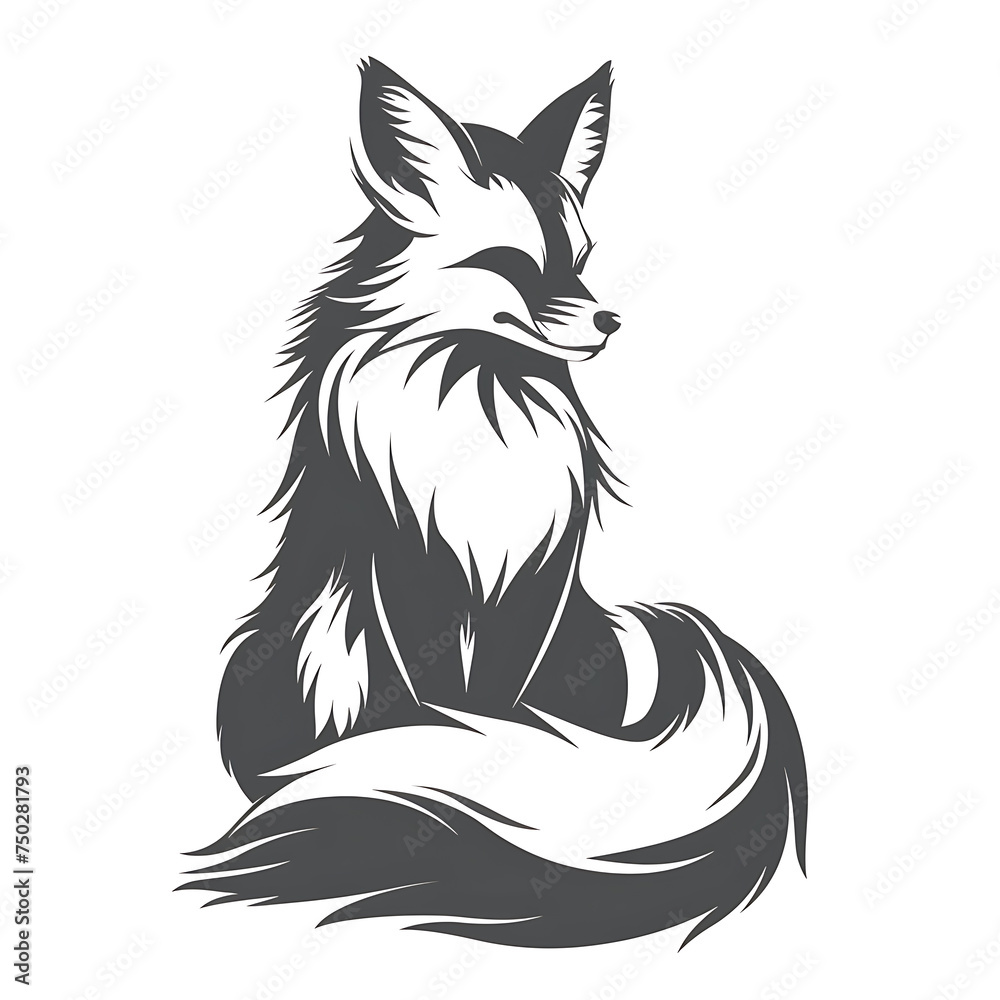 Obraz premium fox logos or icons or poster 