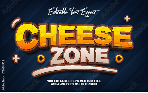 cheese zone editable text effect