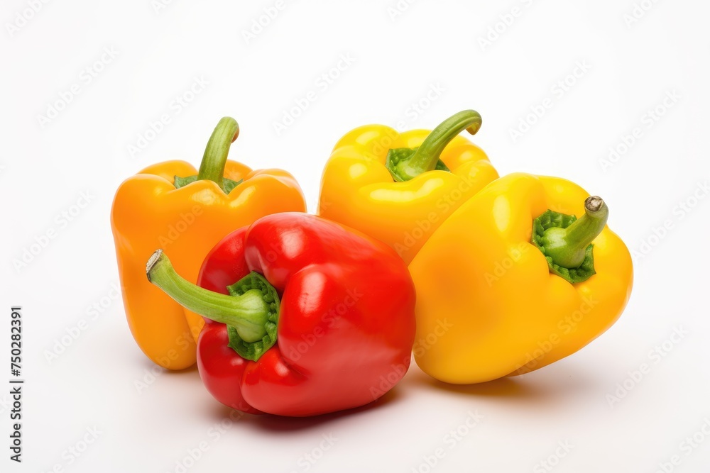 Bell pepper, vegetable , white background.