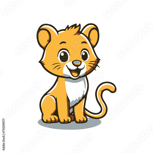 cute little cartoon lion