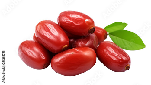 jujube or chinese date , Isolated on transparent PNG background, Generative ai