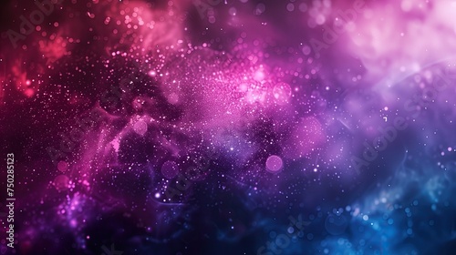 Abstract galaxy background with vibrant nebula and stars shining in deep space