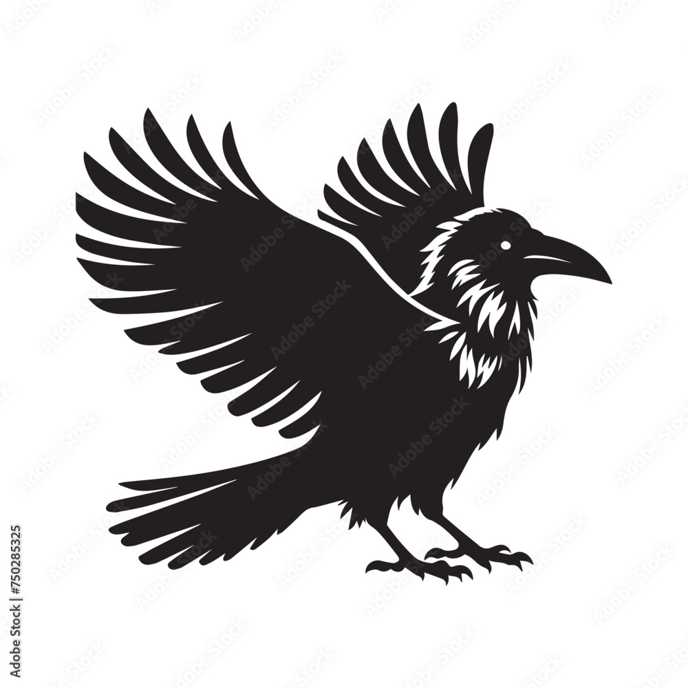 Fototapeta premium crow silhouette