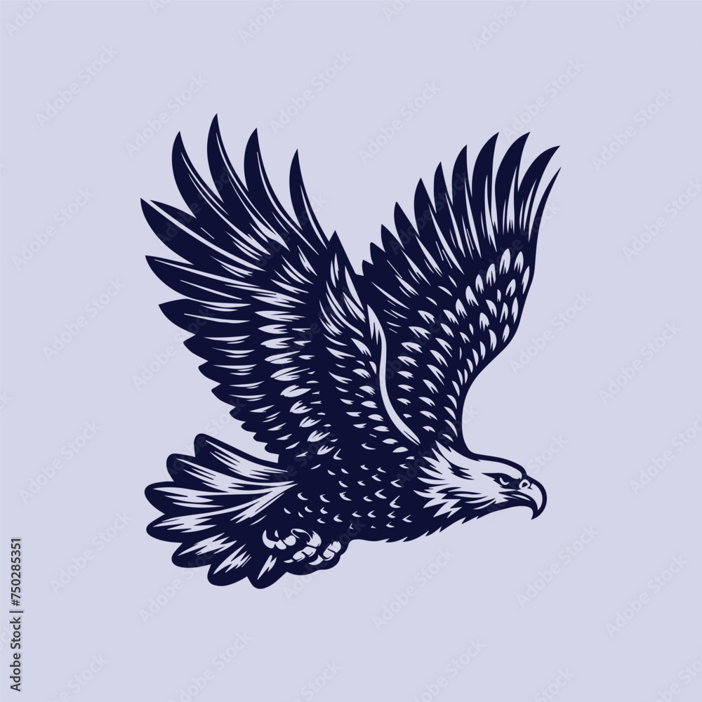 Obraz premium eagle in blue