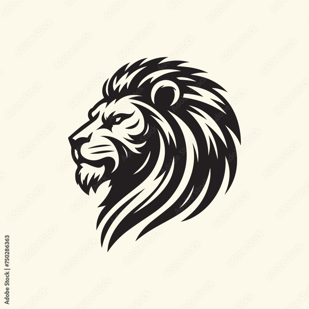 lion head vector