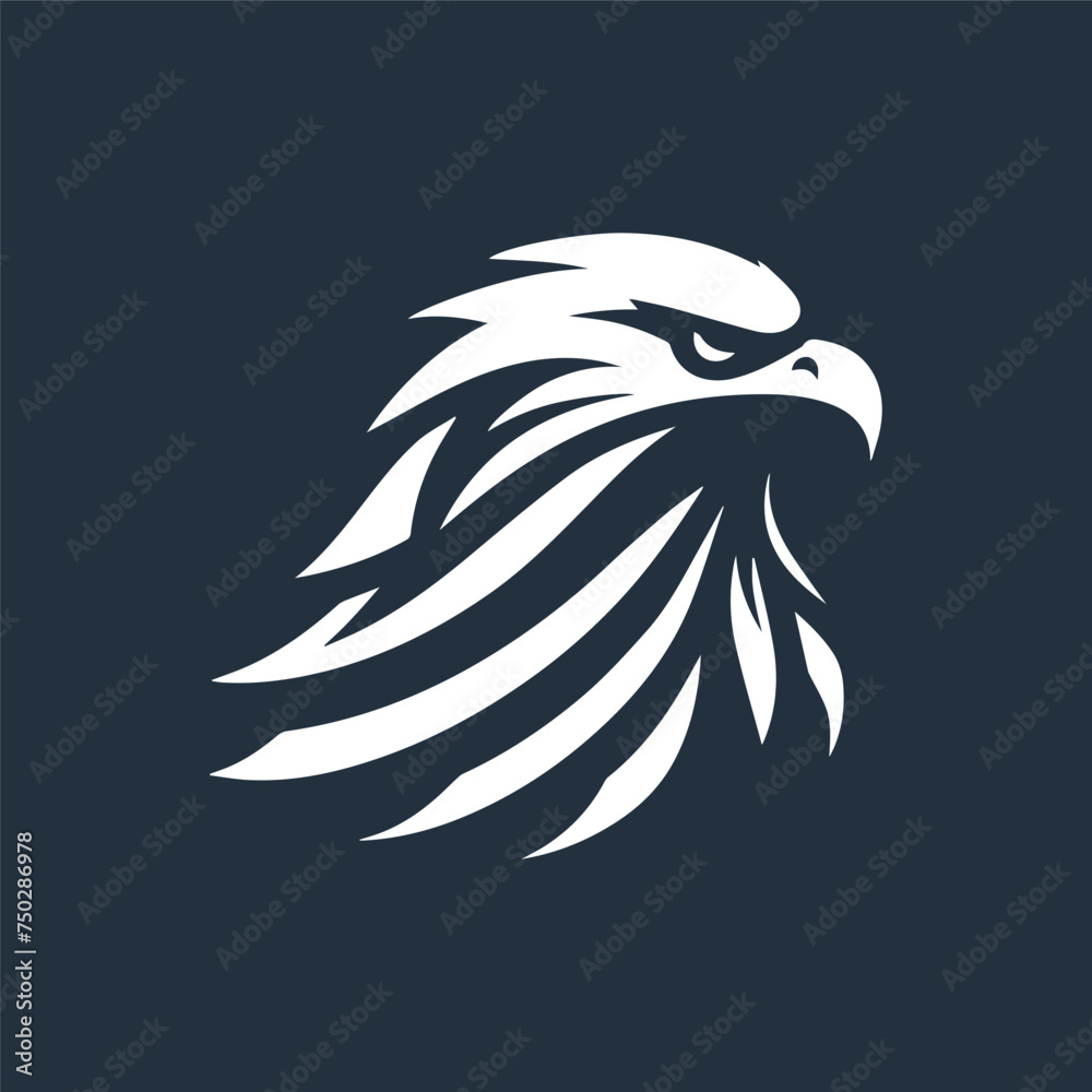 Obraz premium eagle head vector illustration