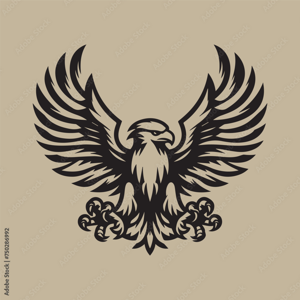 Obraz premium eagle shield with wings