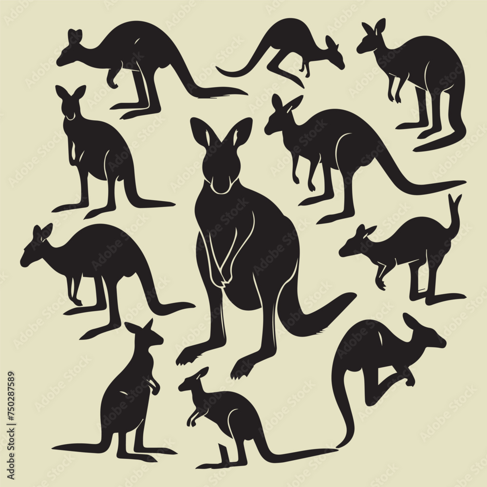 seamless pattern with kangaroo seamless pattern with kangaroo