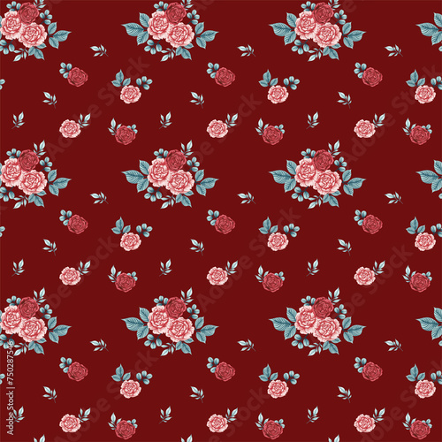 seamless pattern with hearts