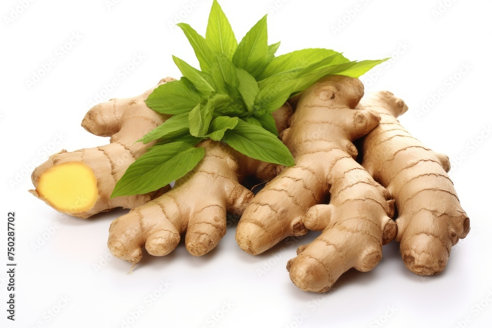 Ginger, vegetable , white background. Ginger, vegetable , white background.