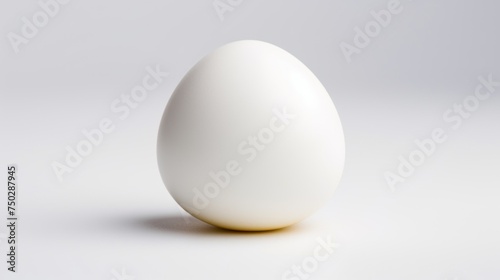 White egg isolated on a white background