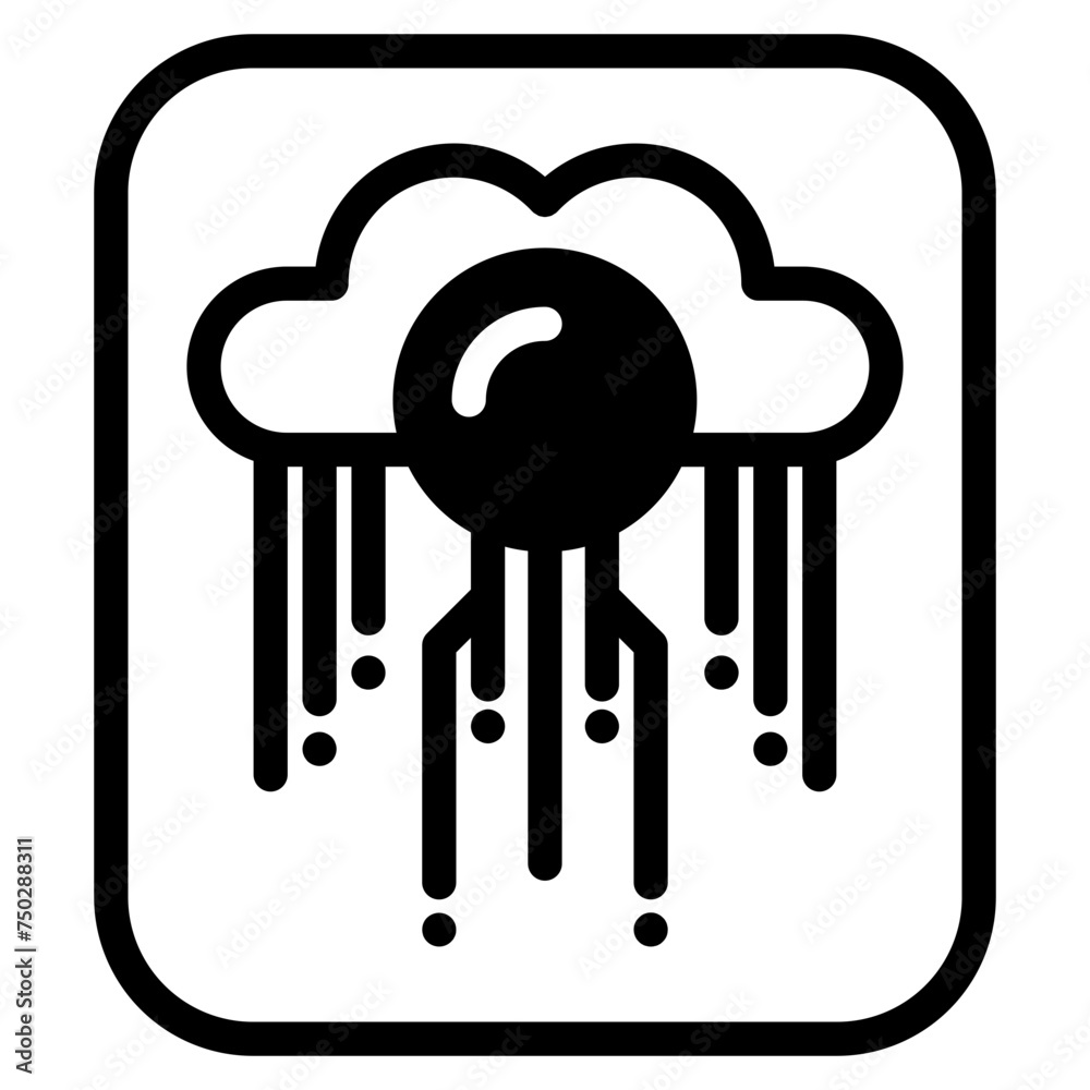 Cloud Computing Icon.