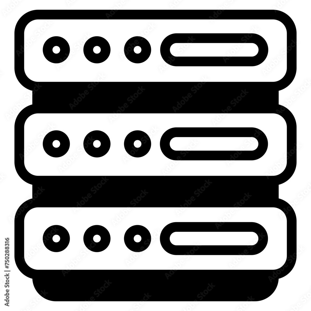 Data storage icon Data storage icon