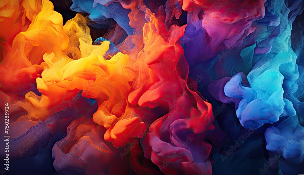 Coloful paint abstract background illustration