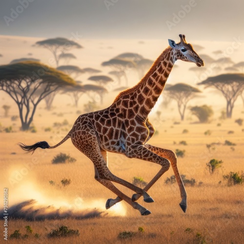 giraffe in the savannah