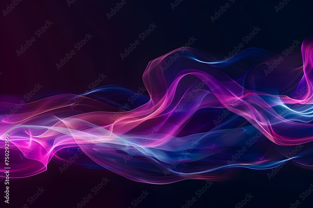 Abstract Smoke Patterns in Shades of Purple and Blue Abstract Smoke Patterns in Shades of Purple and Blue