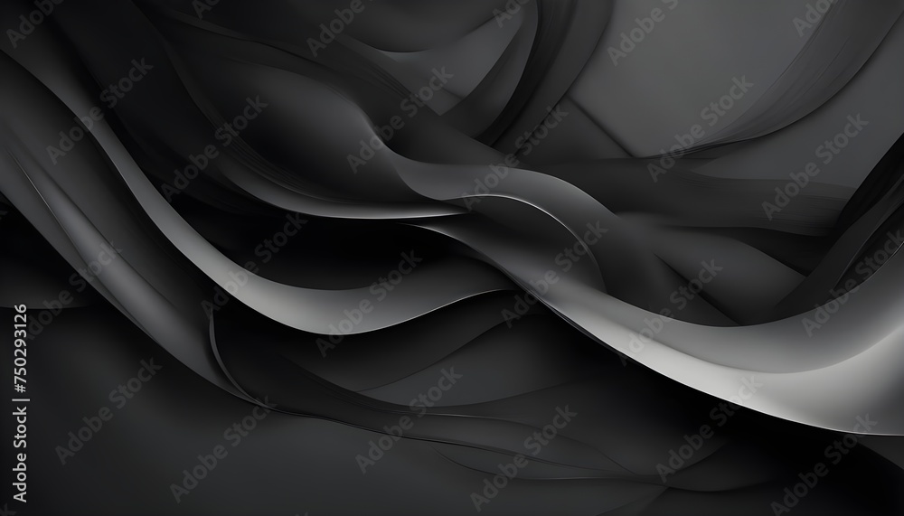 Fototapeta premium abstract elegant dark design for desktop background wallpaper, black, grey, deep theme
