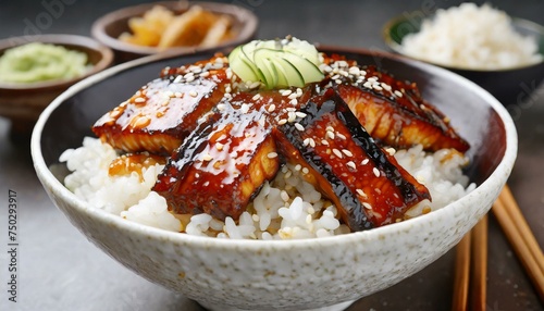 eel rice bowl or unagi rice bowl 53658.jpg, Firefly eel rice bowl or unagi rice bowl