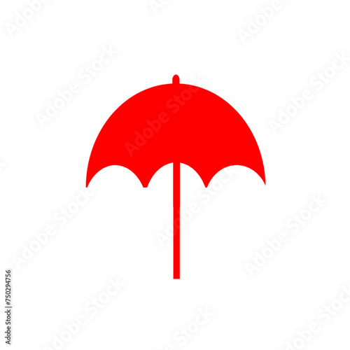 red umbrella isolated on white Png Photos