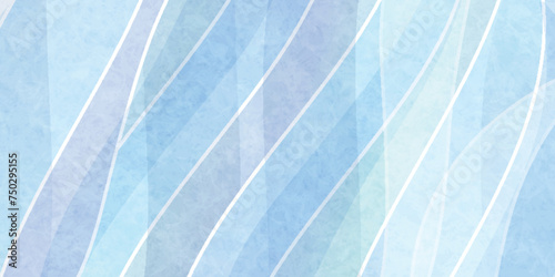 青　和柄　波　背景	