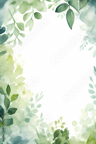 Tropical Leaves Frame Illustration for banner