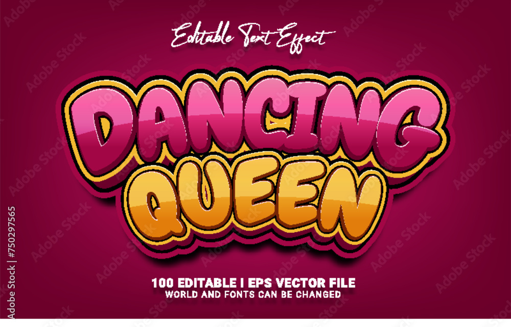 dancing queen text effect dancing queen text effect