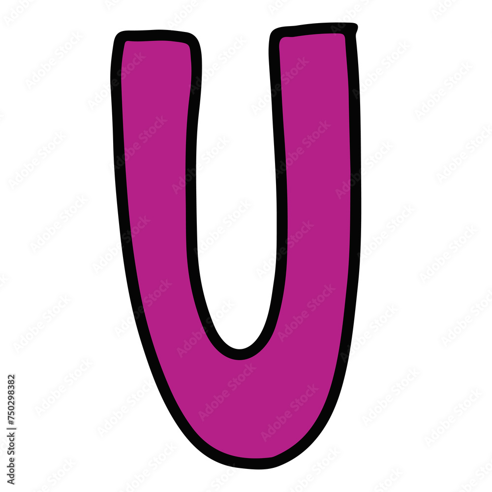 Hand drawn U letter for A to Z alphabet designs, brand logo, text, font, typography, icon, decorations, social media post, print, ads, clip arts, sticker, tattoo, card, clothing, fashion, accessory Hand drawn U letter for A to Z alphabet designs, brand logo, text, font, typography, icon, decorations, social media post, print, ads, clip arts, sticker, tattoo, card, clothing, fashion, accessory
