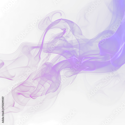Atmospheric smoke, abstract coloron a transparent background, close-up.