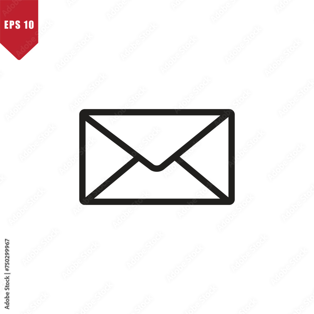 Envelope icon vector logo design template Envelope icon vector logo design template
