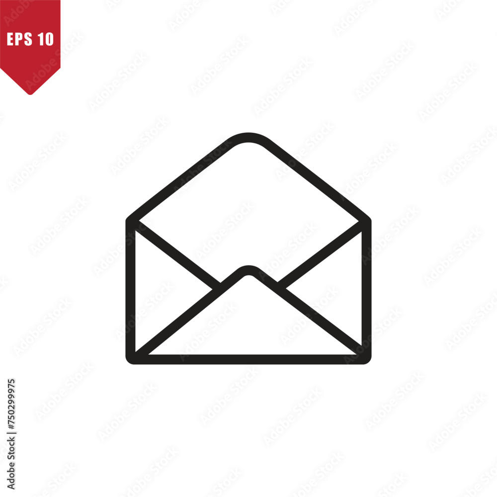Envelope icon vector logo design template Envelope icon vector logo design template
