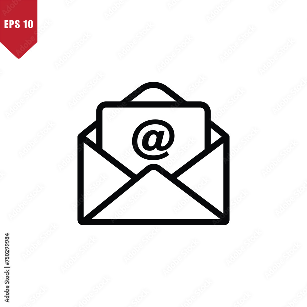 Envelope icon vector logo design template Envelope icon vector logo design template