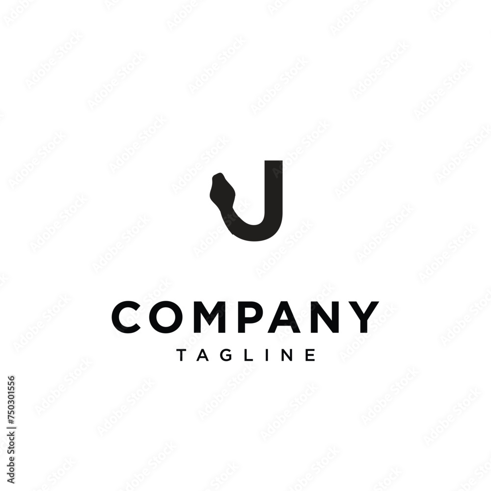 Letter J Phyton snake logo icon vector template eps Letter J Phyton snake logo icon vector template eps