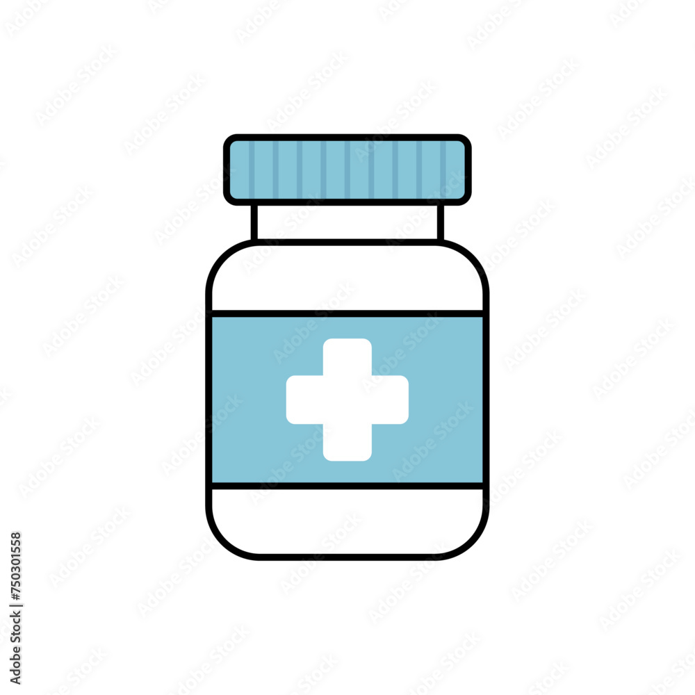 Vector Medicine Plug Flat Design Illustration Vector Medicine Plug Flat Design Illustration