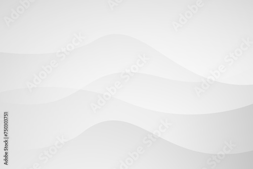 Abstract white and gray wave overlapping background. texture white pattern. vector illustration	